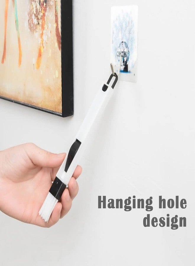Roktry 2 in 1 Hand-held Groove Gap Cleaning Tools with Dustpan Door Window Track Cleaning Brushes Air Conditioning Shutter Cleaning Brushes Keyboard Wardrobe Dust Removal Cleaning Brush - Image 5